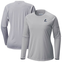 Miami Marlins Columbia Tidal Tee II Long Sleeve T-Shirt - MLB T-shirts