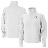 Toronto Blue Jays Columbia Women's Wickhams Hills Raglan Omni-Wick Quarter-Zip Pullover - MLB Pullover