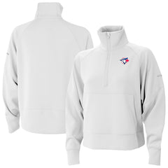 Toronto Blue Jays Columbia Women's Wickhams Hills Raglan Omni-Wick Quarter-Zip Pullover - MLB Pullover