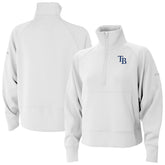 Tampa Bay Rays Columbia Women's Wickhams Hills Raglan Omni-Wick Quarter-Zip Pullover - MLB Pullover