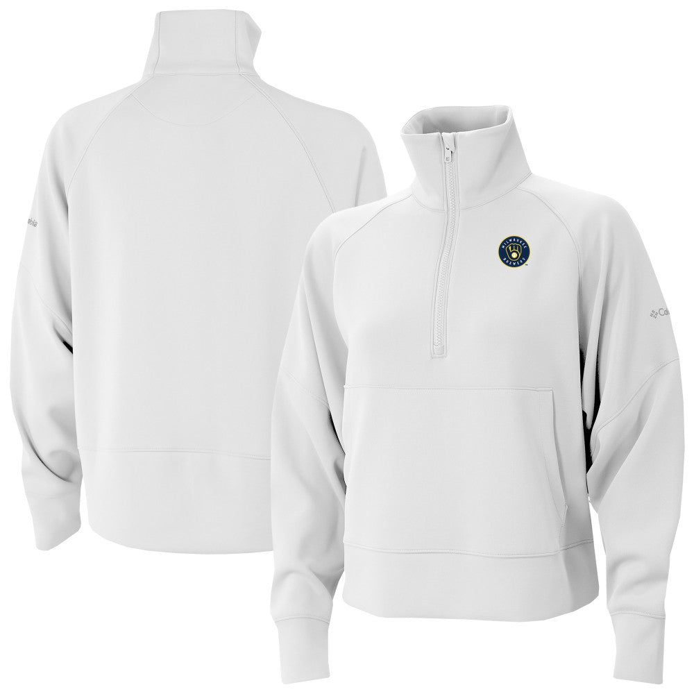 Milwaukee Brewers Columbia Women's Wickhams Hills Raglan Omni-Wick Quarter-Zip Pullover - MLB Pullover
