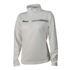 Miami Marlins Columbia Women's Skiff Guide Fleece Half-Zip Pullover Jacket - MLB Jackets