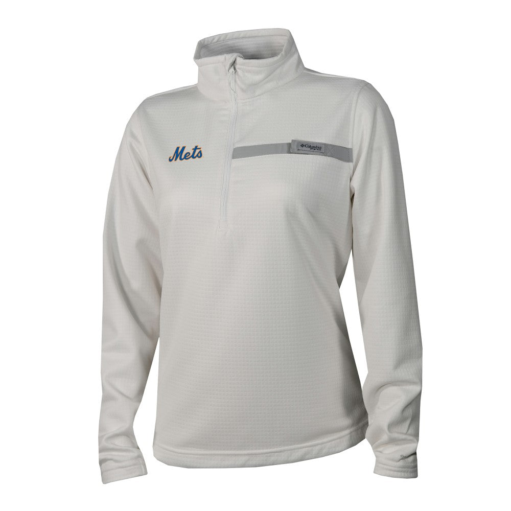 New York Mets Columbia Women's Skiff Guide Fleece Half-Zip Pullover Jacket - MLB Jackets