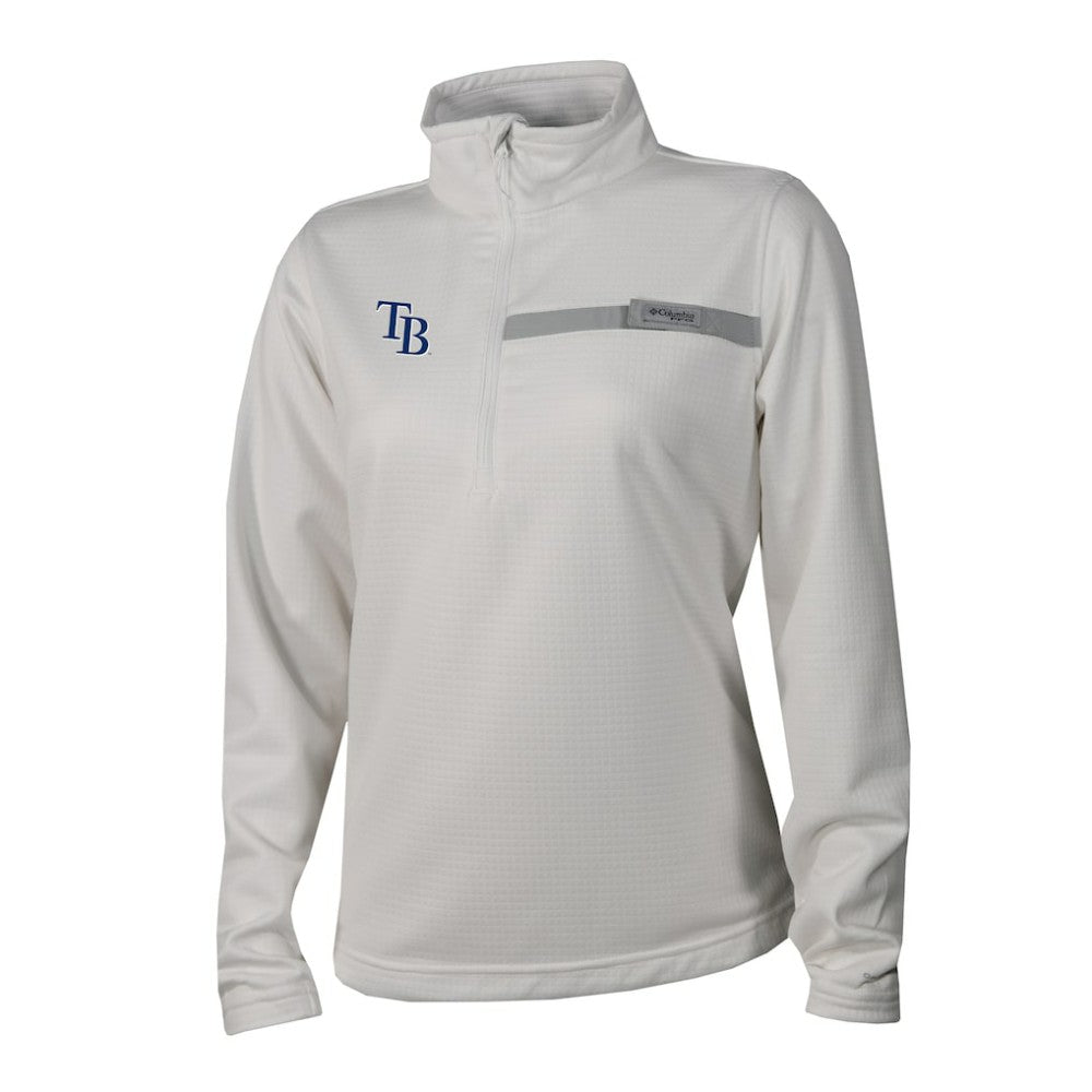 Tampa Bay Rays Columbia Women's Skiff Guide Fleece Half-Zip Pullover Jacket - MLB Jackets