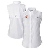 Baltimore Orioles Columbia Women's Tamiami Sleeveless Shirt - MLB