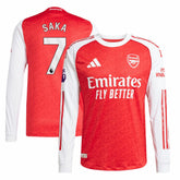 Bukayo Saka Arsenal 2025/26 Home Long Sleeve Player Jersey