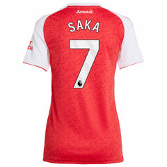 Bukayo Saka Arsenal Women's 2025/26 Home Replica Player Jersey