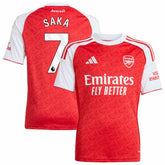 Bukayo Saka Arsenal Youth 2025/26 Home Replica Player Jersey