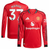 Kobbie Mainoo Manchester United Home 2025/26 Player Long Sleeve Jersey