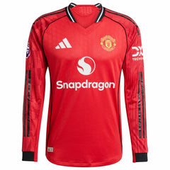 Kobbie Mainoo Manchester United Home 2025/26 Player Long Sleeve Jersey