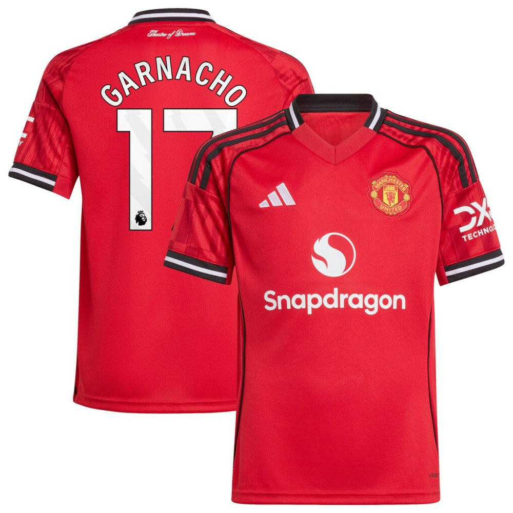 Alejandro Garnacho Manchester United Youth Home 2025/26 Replica Player Jersey