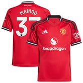 Kobbie Mainoo Manchester United Youth Home 2025/26 Replica Player Jersey