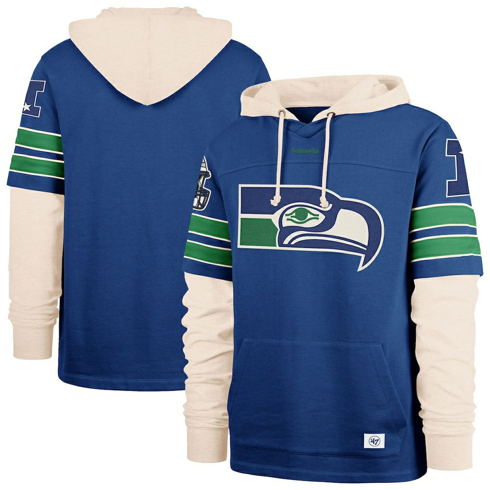 Seattle Seahawks '47 Big & Tall Split Zone Cornerback Hoodie | NFL New