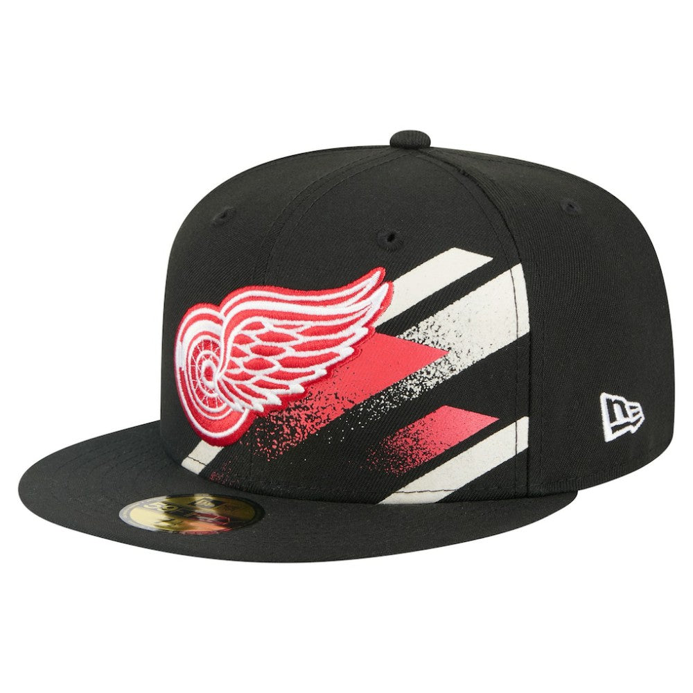 Detroit Red Wings New Era Faded Lines 59FIFTY Fitted Hat - NHL Hats