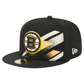 Boston Bruins New Era Faded Lines 59FIFTY Fitted Hat - NHL Hats