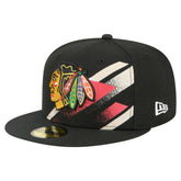 Chicago Blackhawks New Era Faded Lines 59FIFTY Fitted Hat - NHL Hats
