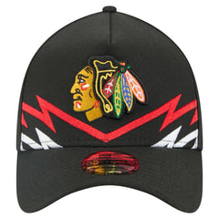 Chicago Blackhawks New Era 39THIRTY A-Frame Perforated Flex Hat - NHL Hats