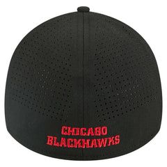 Chicago Blackhawks New Era 39THIRTY A-Frame Perforated Flex Hat - NHL Hats