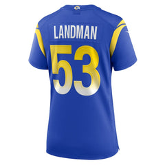 Los Angeles Rams Nate Landman Women's Team Game Jersey | NFL US