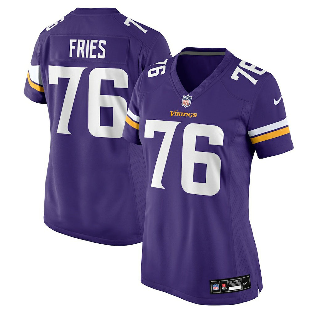 Minnesota Vikings Will Fries Women's Team Game Jersey | NFL US