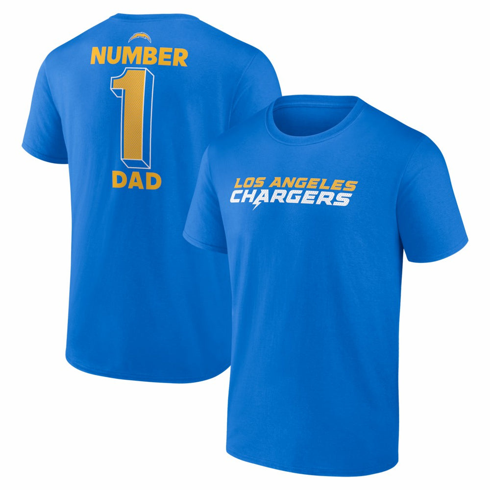 Los Angeles Chargers #1 Dad Jersey T-Shirt | NFL Near me