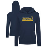 Milwaukee Brewers Levelwear Women's Relay Breaker Pullover Hoodie - MLB Hoodies