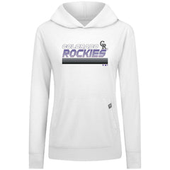 Colorado Rockies Levelwear Women's Relay Breaker Pullover Hoodie - MLB Hoodies