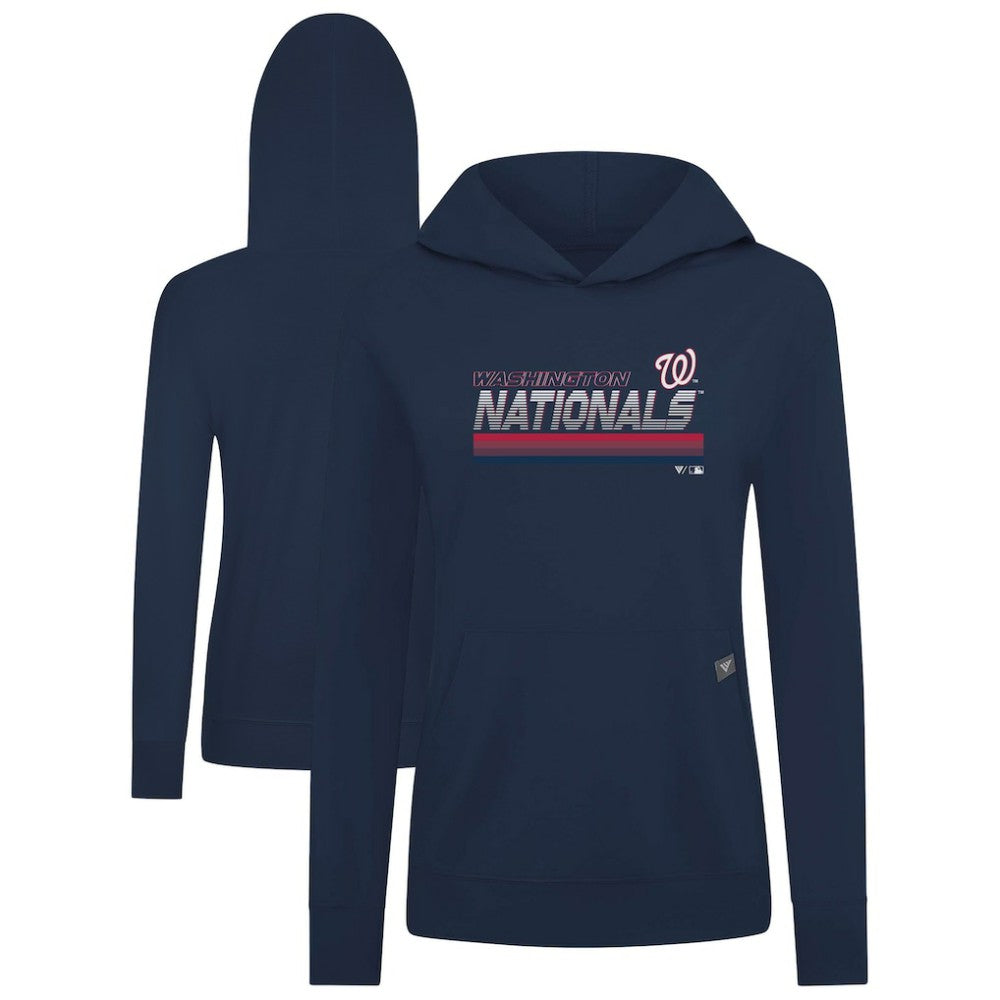 Washington Nationals Levelwear Women's Relay Breaker Pullover Hoodie - MLB Hoodies