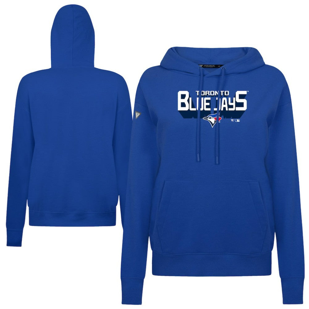 Toronto Blue Jays Levelwear Women's Adorn Retro 3D Pullover Hoodie - MLB Hoodies