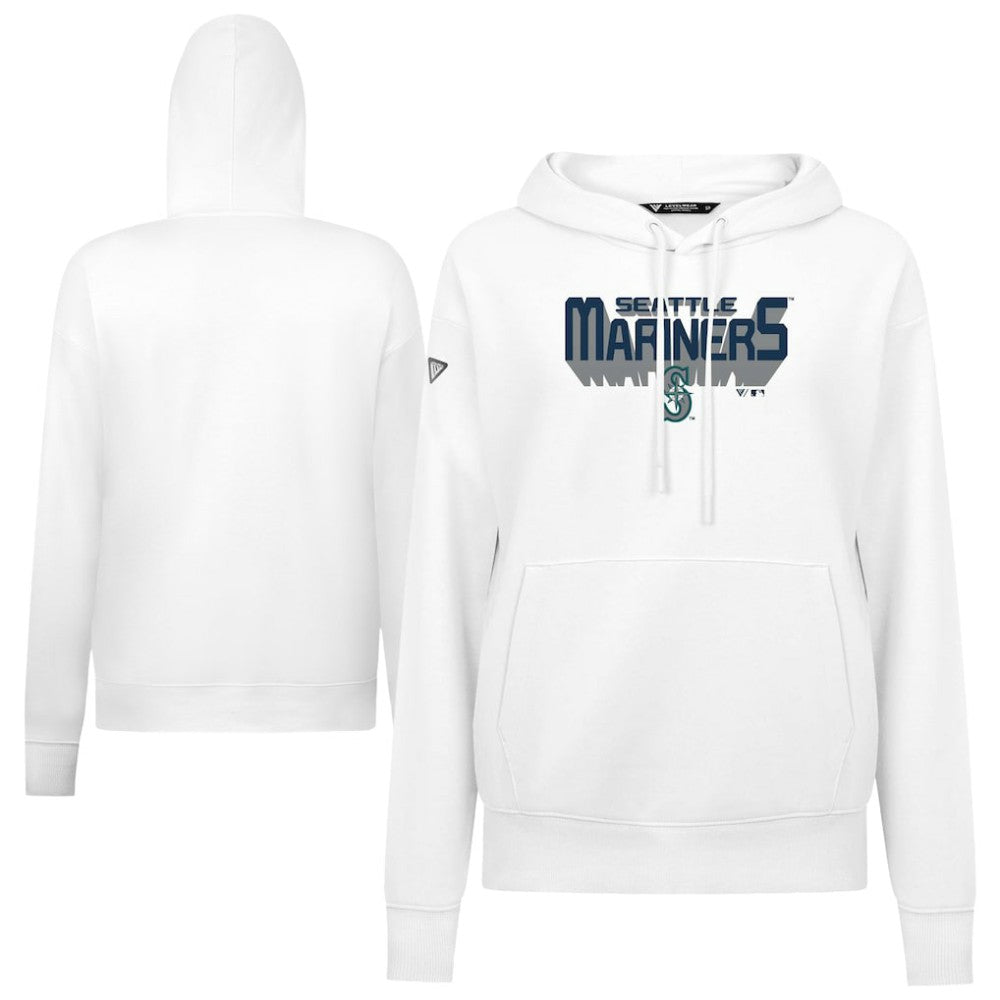 Seattle Mariners Levelwear Women's Adorn Retro 3D Pullover Hoodie - MLB Hoodies