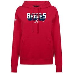 Atlanta Braves Levelwear Women's Adorn Retro 3D Pullover Hoodie - MLB Hoodies