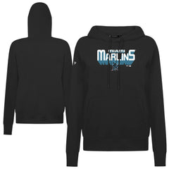 Miami Marlins Levelwear Women's Adorn Retro 3D Pullover Hoodie - MLB Hoodies