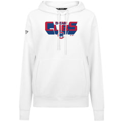 Chicago Cubs Levelwear Women's Adorn Retro 3D Pullover Hoodie - MLB Hoodies