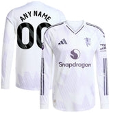 Manchester United 2025/26 Away Long Sleeve Custom Jersey