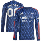 Arsenal 2025/26 Away Replica Long Sleeve Custom Jersey