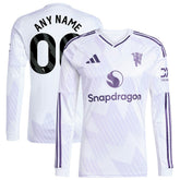 Manchester United 2025/26 Away Replica Long Sleeve Custom Jersey