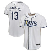 Junior Caminero Tampa Bay Rays Nike Youth Home Player Game Jersey - MLB Jerseys