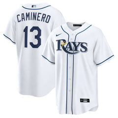 Junior Caminero Tampa Bay Rays Nike Youth Home Replica Jersey - MLB Jerseys