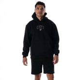 Black Cleveland Cavaliers The Wild Collective Unisex Splatter Premium Hoodie | NBA