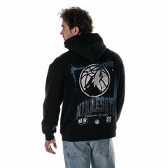 Black Minnesota Timberwolves The Wild Collective Unisex Splatter Premium Hoodie | NBA