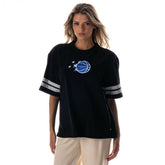 Black Orlando Magic The Wild Collective Women's Vintage Drop Shoulder Oversized Boyfriend T-Shirt | NBA