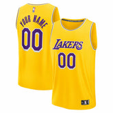Gold Los Angeles Lakers Fast Break Custom Jersey | NBA