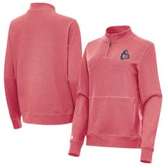 Baltimore Orioles Antigua Women's Crush Stars and Stripes Team Logo Quarter-Zip Pullover Top - MLB Pullover