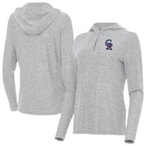 Colorado Rockies Antigua Women's Daybreak Quarter-Zip Hoodie - MLB Hoodies