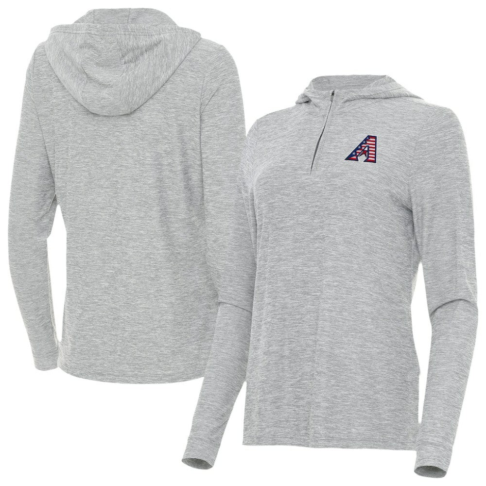 Arizona Diamondbacks Antigua Women's Daybreak Quarter-Zip Hoodie - MLB Hoodies