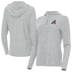 Arizona Diamondbacks Antigua Women's Daybreak Quarter-Zip Hoodie - MLB Hoodies