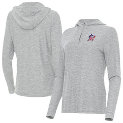 Miami Marlins Antigua Women's Daybreak Quarter-Zip Hoodie - MLB Hoodies