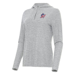 Miami Marlins Antigua Women's Daybreak Quarter-Zip Hoodie - MLB Hoodies