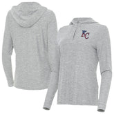 Kansas City Royals Antigua Women's Daybreak Quarter-Zip Hoodie - MLB Hoodies