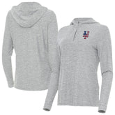 New York Mets Antigua Women's Daybreak Quarter-Zip Hoodie - MLB Hoodies